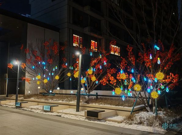 “火樹銀花”點(diǎn)亮園區(qū)！哈市這些物業(yè)小區(qū)為業(yè)主“花式”慶元旦